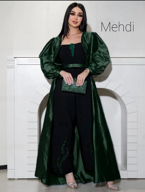 شانطون استرتش داخلي لكرا  على تطريز     راقي