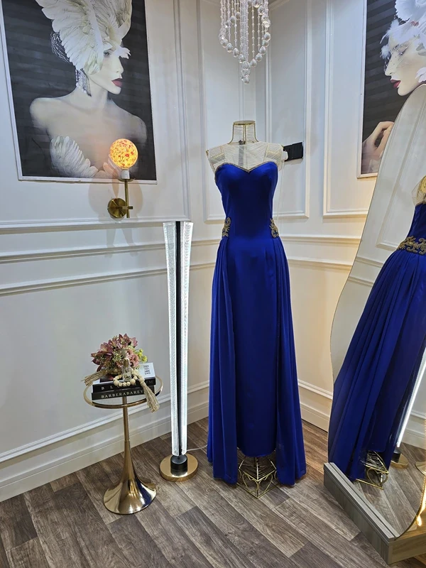 فستان نسائي على جورجيت فصوص